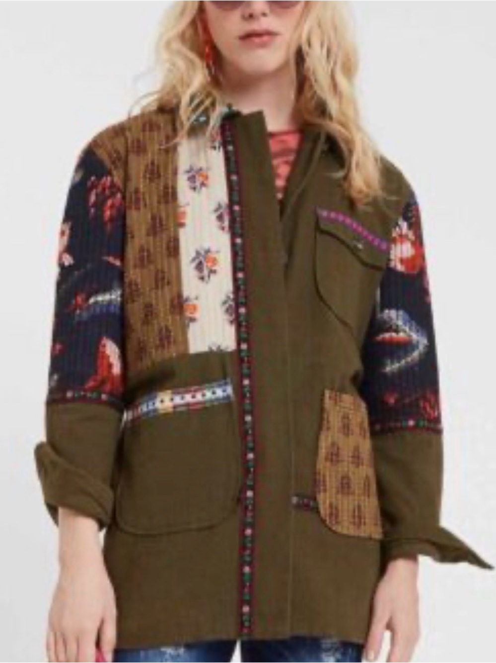 Desigual “Yukon” Saharan Parka Patch Prink jacket